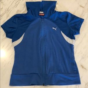 Puma hooded zip top!